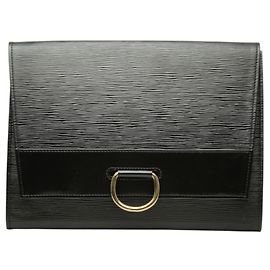 Louis Vuitton Epi Iena Clutch Tasche Schwarz
