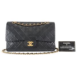 Chanel Timeless - Classic Double Flap Quilted Lambskin Medium Preto