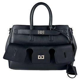 Borsa a mano Balenciaga in pelle nera Nero