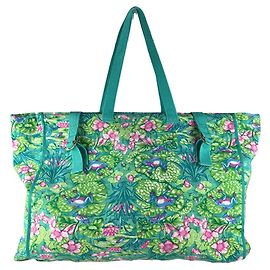 Hermès Hermes Green Canvas Tote Bag Green