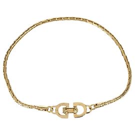 Christian Dior CD Logo Metal Dorado