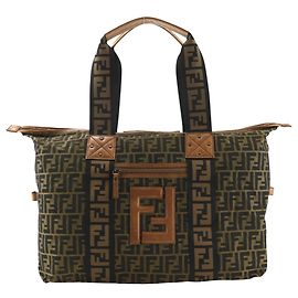 Bolso Boston Fendi Zucca Castaño