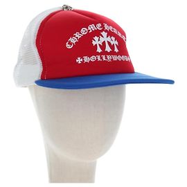 Chrome Hearts Cap Polyester Mesh Red Auth mr2896SM Rot