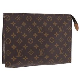 LOUIS VUITTON Monogram Poche Toilette 26 Pouch M47542 LV Auth 201235 Monogramma