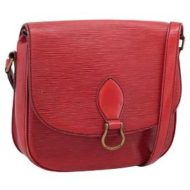 Borsa a tracolla LOUIS VUITTON Epi Saint Cloud GM Rossa M52197 LV Auth 201273 Rosso