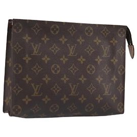 LOUIS VUITTON Monogram Poche Toilette 26 Pouch M47542 LV Auth 201226A Monogramma