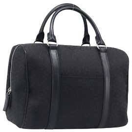 Céline Borsa a mano CELINE C Macadam Canvas Nero Argento Auth mr2912 Nero Argento