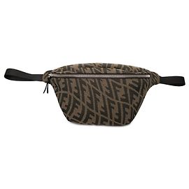 Bolsa de cintura Fendi Zucchino Canvas Bege Bege