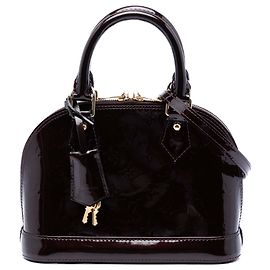 Louis Vuitton Monogram Vernis Alma BB Satchel Lila Lila