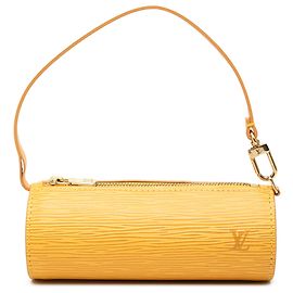 Yellow Louis Vuitton Epi Papillon Pochette Handbag Yellow