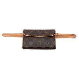 Sac ceinture Louis Vuitton Monogram Pochette Florentine Marron Marron