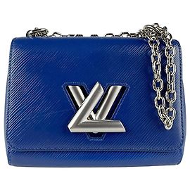 Borsa a tracolla Louis Vuitton Epi Twist PM Blu Blu