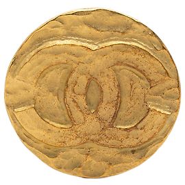 Chanel CC Rundbroche vergoldet Golden