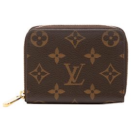 Monedero Zippy Monogram Louis Vuitton Marrón Carteras Pequeñas Castaño