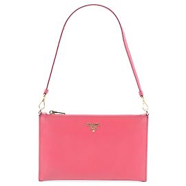 Pink Prada Saffiano Shoulder Bag Pink