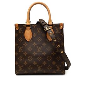 Sacola Louis Vuitton Monogram Sac Plat BB Castanha Marrom