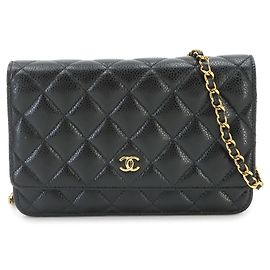 Cartera de cadena Chanel Matelassé Classic Negro