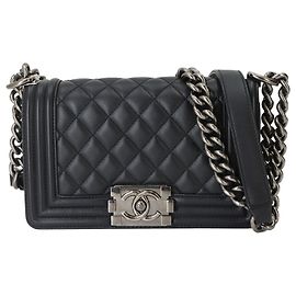 Bolsa de Ombro Chanel Boy Small Chain Preto