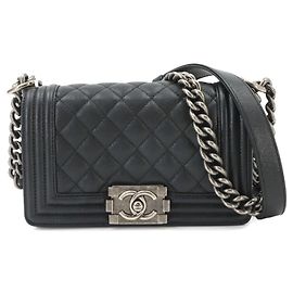 Bolsa de Ombro Chanel Boy Small Chain Preto