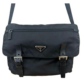Borsa a tracolla Prada BT6671 in nylon nero Nero