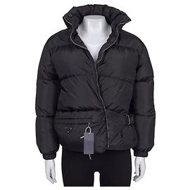 NWOT Prada Re-Nylon Black Down Puffer Jacket IT 36/XXS Pre-owned Other