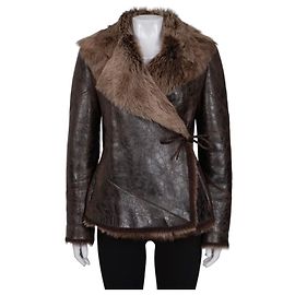 Cappotto in shearling marrone Max Mara - S usato Altro