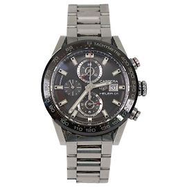 Tag Heuer Grey Dial Stainless Steel Ceramic Carrera Watch 43 mm Other