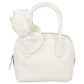 Magda Butrym Off White Leather Brigitte Square Bag Eggshell