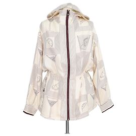 Giacca Bomber con Cappuccio Rafael La Lenia in Seta Kaki Loro Piana Cachi