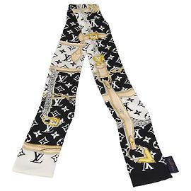 Bandeau Confidential Monogram in seta nera Louis Vuitton Nero