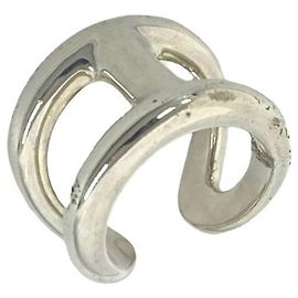 Hermès Hermes Osmo's GM Ring aus Sterlingsilber Silber