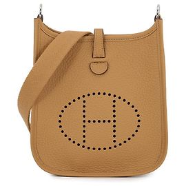 Hermès Bolsa de Ombro Hermes Evelyne TPM Marrom