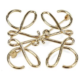 Loewe Brosche aus goldfarbenem Metall Golden