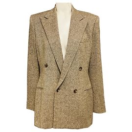 Ralph Lauren Collection Beige / Brown Classic Tweed Blazer Beige
