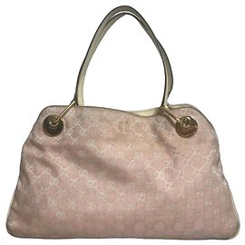 Bolso Gucci Éclipse Lona Monograma GG Rosa Rosa Blanco