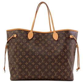 Sac cabas Louis Vuitton Monogram Neverfull GM Rose Monogramme