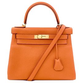 Hermès Hermes Kelly 28 Handbag Orange