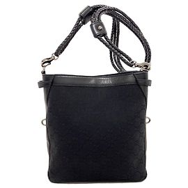Borsa a tracolla Gucci 109106 GG Nero