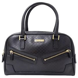 Borsa a mano Gucci da donna in pelle nera Nero