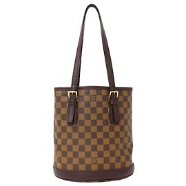 Borsa a mano Tote Louis Vuitton Damier da donna Marrone Altro Damier ebene