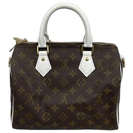 Borsa Louis Vuitton Monogram Speedy Bandoulière 25 Marrone
