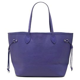 Louis Vuitton Purple Epi Neverfull MM Violet