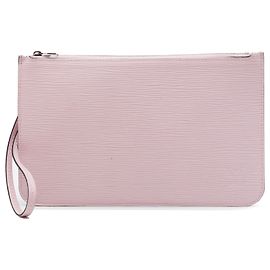 Pochette Louis Vuitton Neverfull en cuir Epi rose Rose