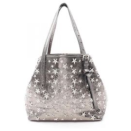 Jimmy Choo Sasha S Tote Bag Silber