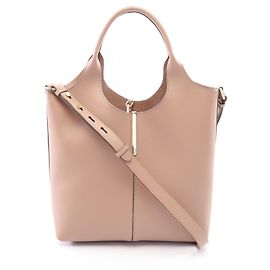 Tod's Pink Leather 2-Way Tote Bag/Handbag Pink