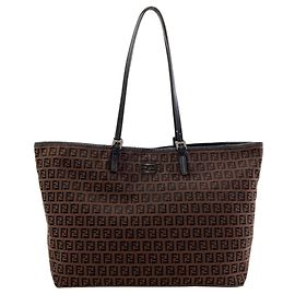 Saco Tote Fendi Zucchino Marrom
