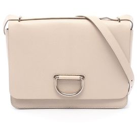 Burberry D-ring Ivory Leather Shoulder Bag Cream