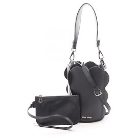 Miu Miu Scalloped Bucket Bag Black