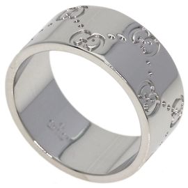 Bague Icon Wide Band Gucci en or blanc 18K Autre