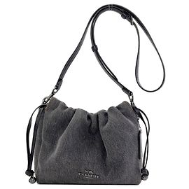 Bolsa de Ombro com Cordão Coach CAK36 Faye Marrom